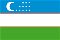 Bandiera Uzbekistan