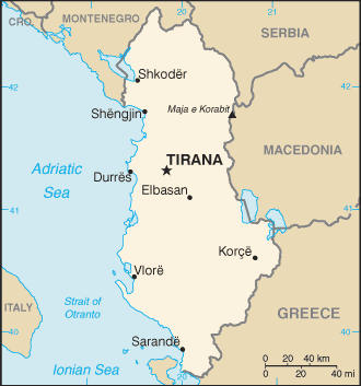 Mappa Albania