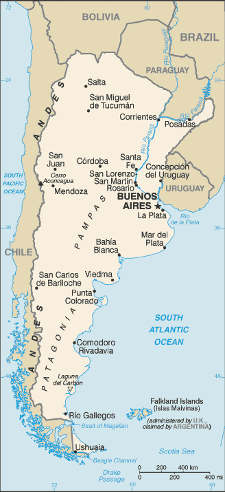 Mappa Argentina