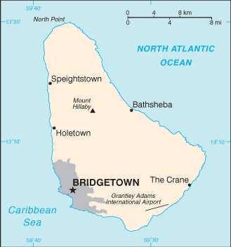 Mappa Barbados