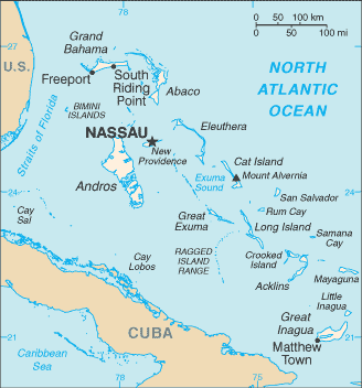 Mappa Bahamas