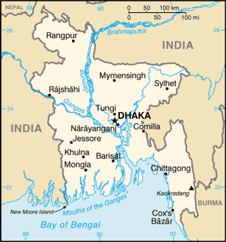 Mappa Bangladesh