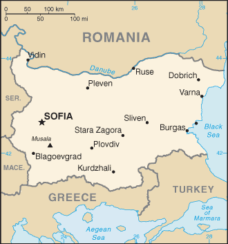 Mappa Bulgaria