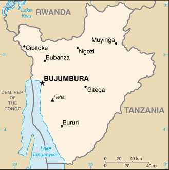 Mappa Burundi