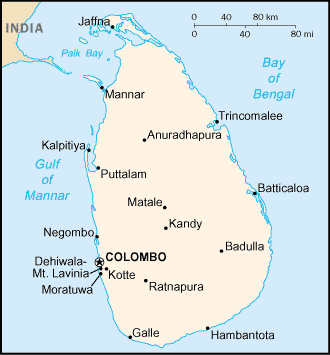 Mappa Sri Lanka