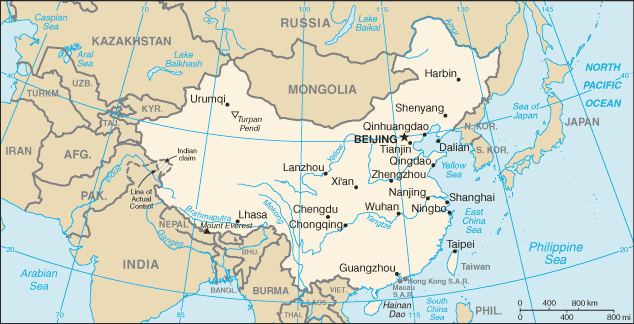 Mappa Cina