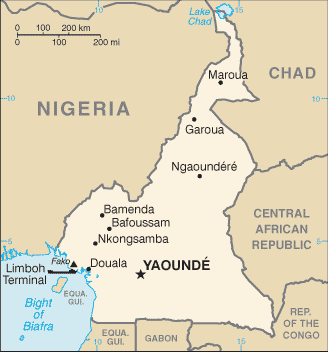 Mappa Camerun