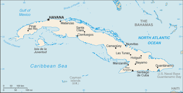 Mappa Cuba