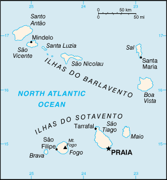 Mappa Capo Verde