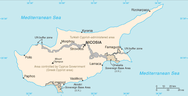 Mappa Cipro