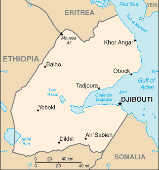 Mappa Gibuti