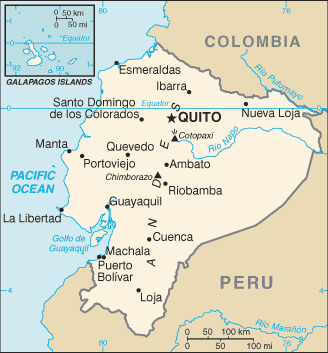 Mappa Ecuador