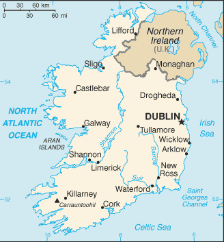 Mappa Irlanda