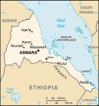 Mappa Eritrea