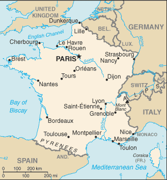Mappa Francia
