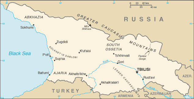 Mappa Georgia