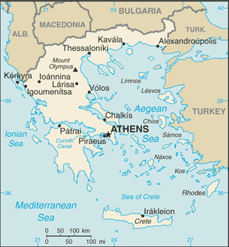 Mappa Grecia