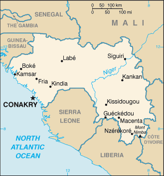 Mappa Guinea