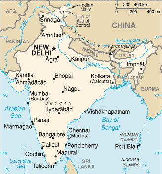 Mappa India