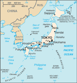 Mappa Giappone