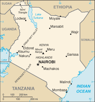 Mappa Kenya