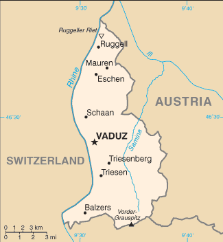 Mappa Liechtenstein