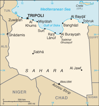 Mappa Libia