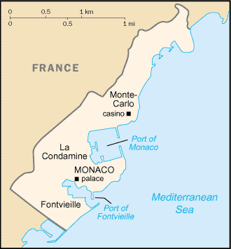 Mappa Monaco