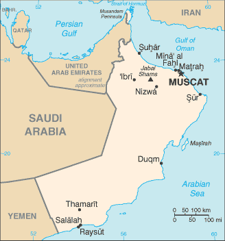 Mappa Oman