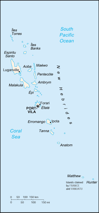 Mappa Vanuatu