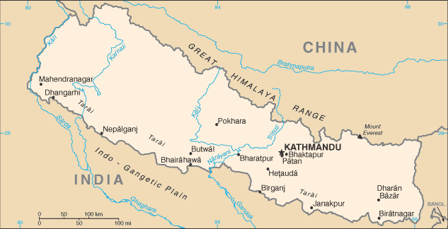 Mappa Nepal