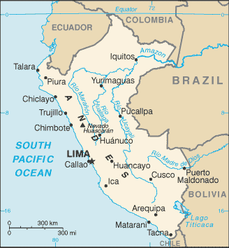 Mappa Perù