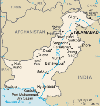 Mappa Pakistan