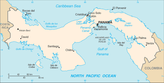 Mappa Panama
