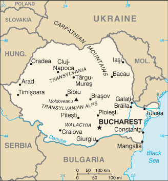 Mappa Romania