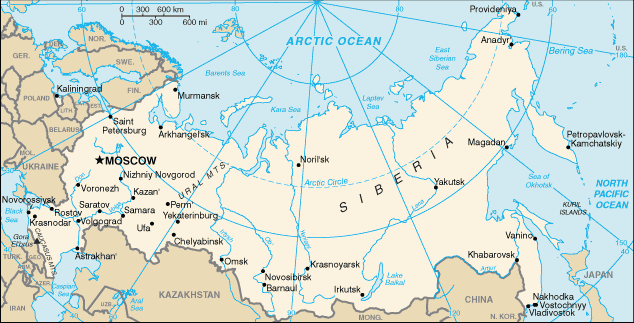 Mappa Russia