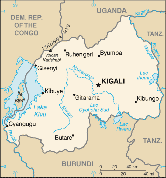 Mappa Ruanda