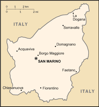 Mappa San Marino