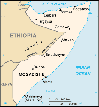 Mappa Somalia