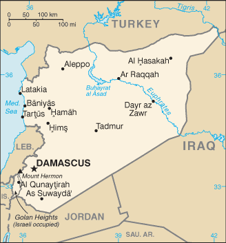 Mappa Siria