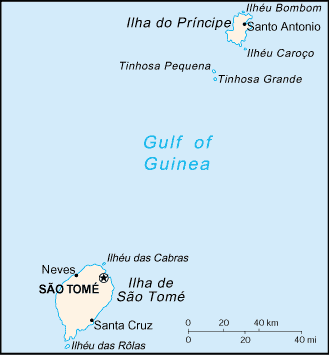 Mappa Sao Tomè e Principe
