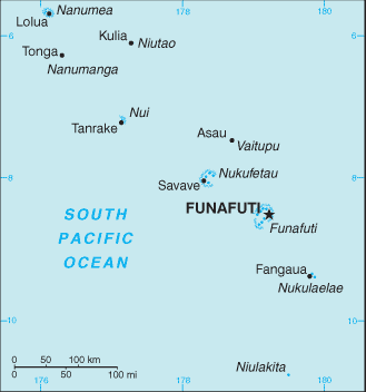 Mappa Tuvalu