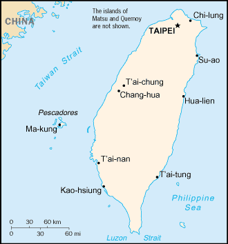 Mappa Taiwan