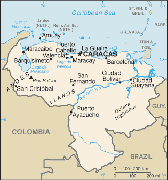 Mappa Venezuela