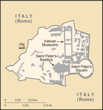 Mappa Città del Vaticano