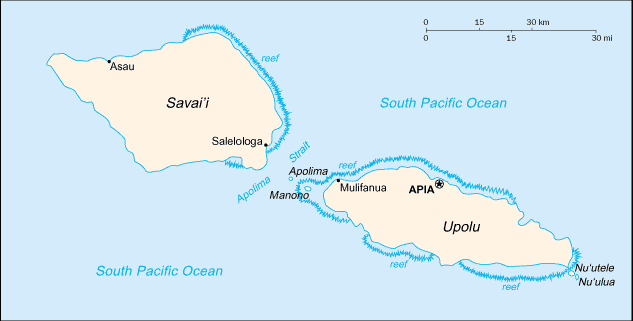 Mappa Samoa