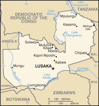 Mappa Zambia
